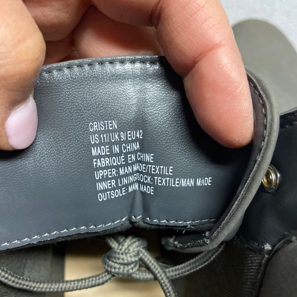 Just Fab Cristen Combat Gray Booties - Picture 6 of 6